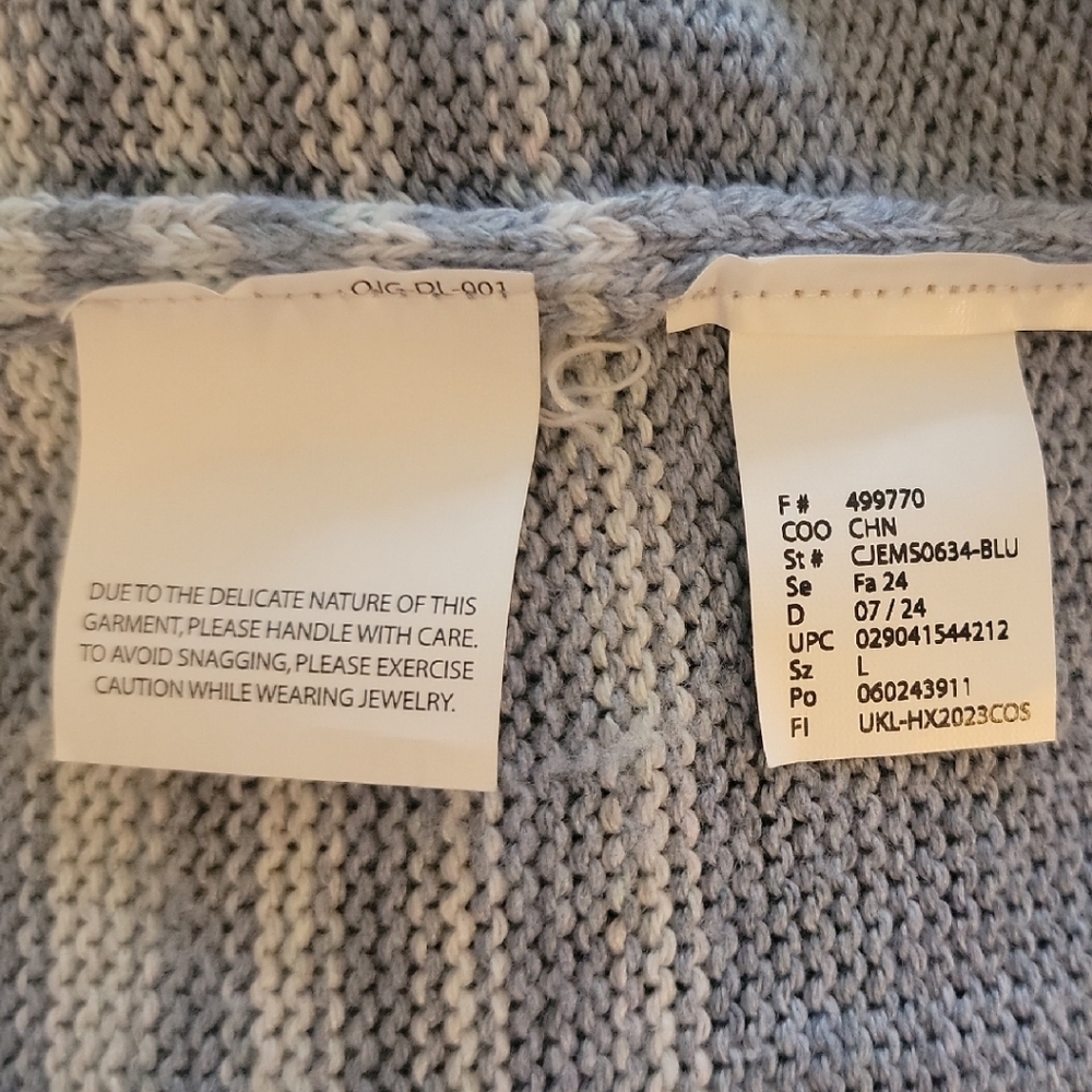 Ella Moss Womens Gradient Sweater Size L - Picture 7 of 7